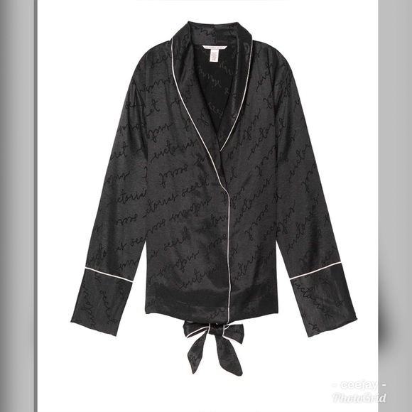 Victoria’s Secret Satin Logo Wrap Top - Picture 4 of 7